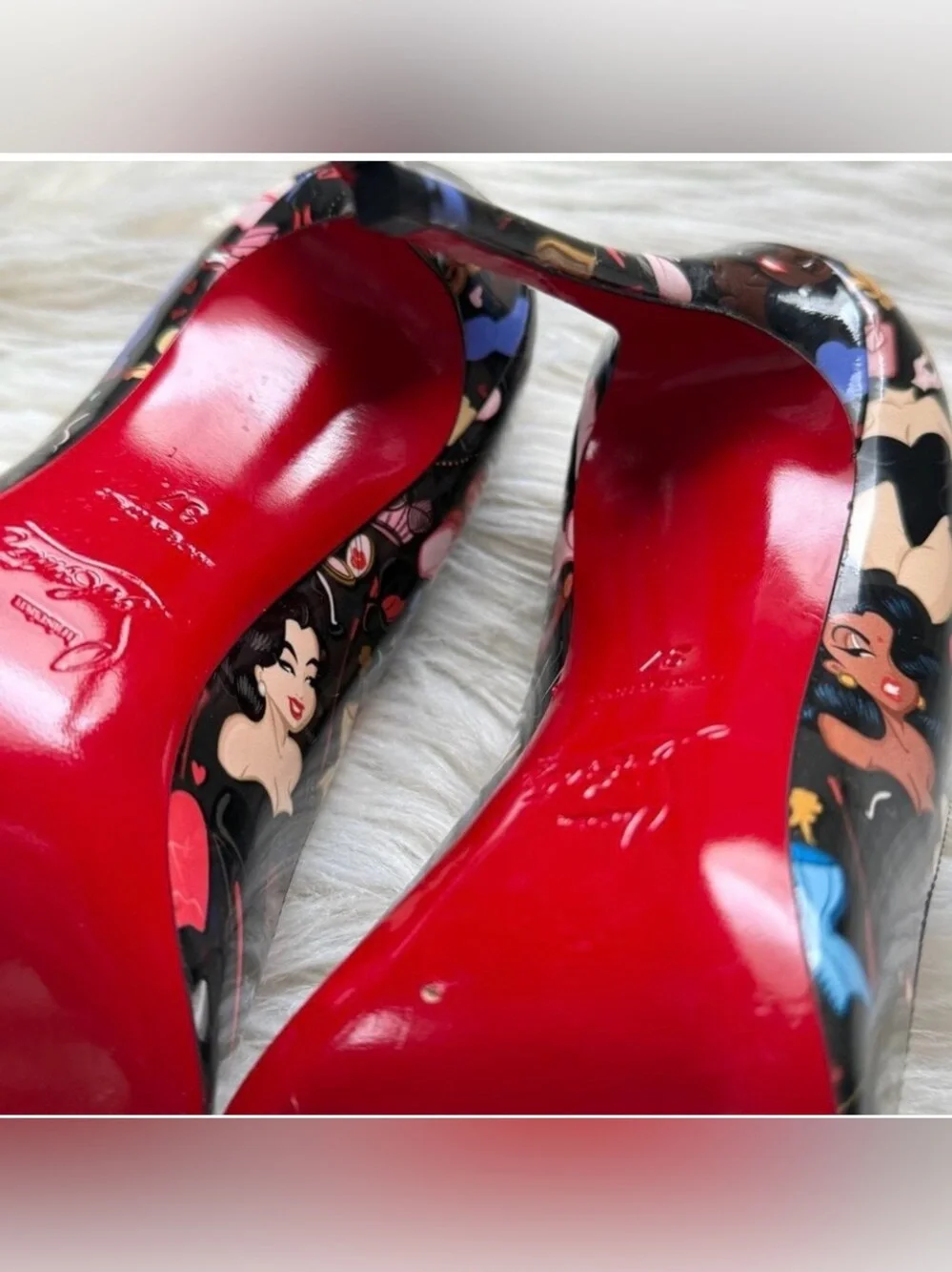 NWT•Christian Louboutin X Dr Bored Limited Edition Hot Chick 100 Pumps Size: 37